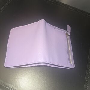 Lavender Wallet with Zipper